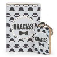 Llavero “Gentleman” estuchado para detalle de bautizo