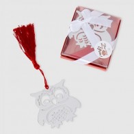 Detalle bautizo marcapáginas de búho