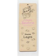 Marcapáginas personalizado para Detalle de bautizo. Modelo Perezoso