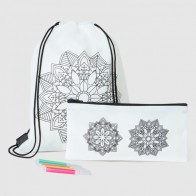 Detalle Bautizo mochila mándala con estuche a conjunto