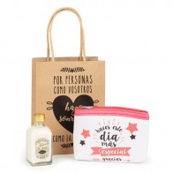 Detalle Bautizo monedero frases con licor arroz con bolsa 