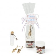 Nutella con pendientes Luxury para Detalle Bautizo
