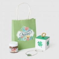 Regalo pulsera de trébol con Nutella con bolsa