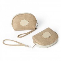 Portatodo ovalado rafia detalle bautizo