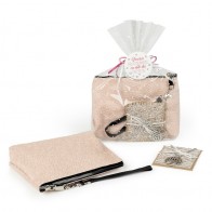 Portatodo polipiel y medallón árbol para Detalle Bautizo con envoltorio