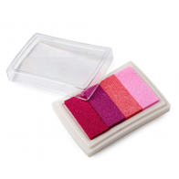 Tinta rosa degradada para lámina de huellas de bautizo