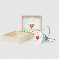 Detalle Bautizo vaciabolsillos con espejo pastel frases