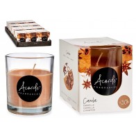 Detalle bautizo caja 12 unidades vela vaso aroma Canela