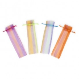 Detalle Bautizo Bolsa de organza para abanicos