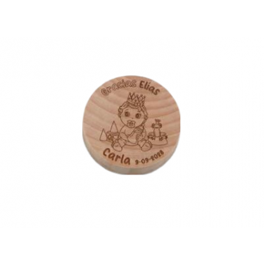 Abrebotellas de agradecimiento Princesa para detalle bautizo personalizado