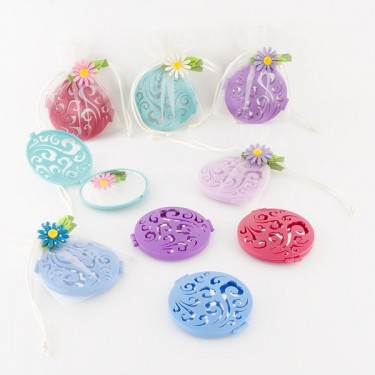 Detalle bautizo espejo calado con bolsita