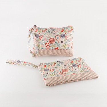 Neceser Pajaritos Y Flores