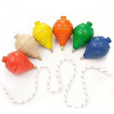 Detalle de Bautizo para niños peonza surtida de colores