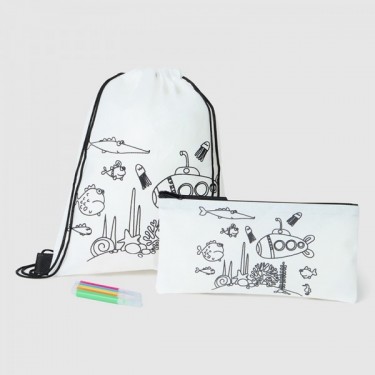 Regalo infantil mochila con estuche Océano