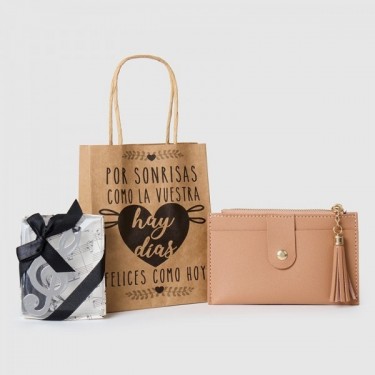 Pack billetera con marcapáginas nota musical
