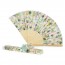  Abanico "Jardin" en estuche para detalle bautizo