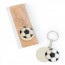 Llavero de futbol con abridor imán madera con detalle bautizo con bolsa