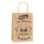 Bolsa de kraft con frases agradecimiento grande