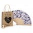 Abanico Jardín y mini mermelada en bolsa regalo para Detalle Bautizo