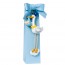 Cigüeña gorro azul en caja regalo para Detalle Bautizo