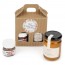 Detalle Bautizo Pack miel y miniatura de Nutella estuchados