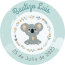 Etiqueta Adhesiva Koala detalle bautizo