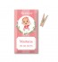Etiqueta Bautizo Niño personalizada en rosas (Lote 30 uds.)
