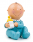 Figura para pastel de bautizo Nene con biberón