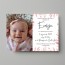 Invitación de Bautizo con foto Bebé Modelo Muselina