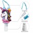 Llavero con bote de gel 30 ml unicornio para detalle bautizo